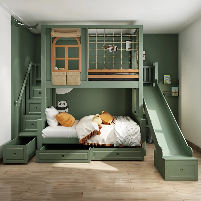 Bunk bed with slide