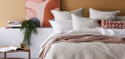 linen coverlet