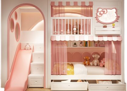 princess bed with slide