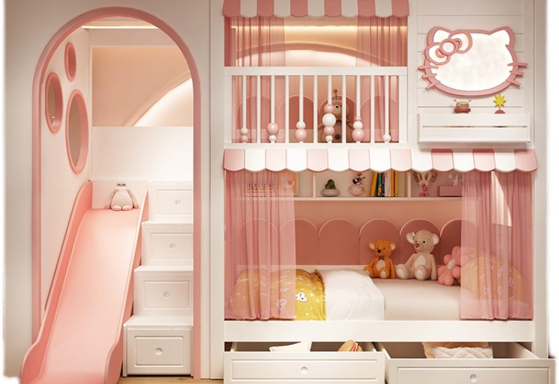 princess bed with slide