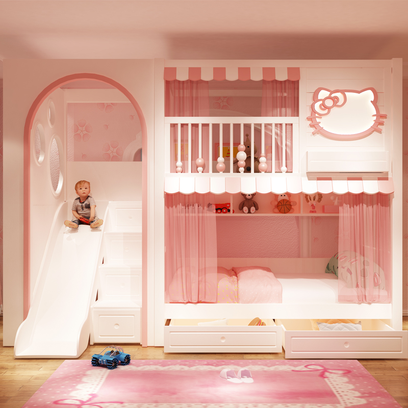 princess bed with slide