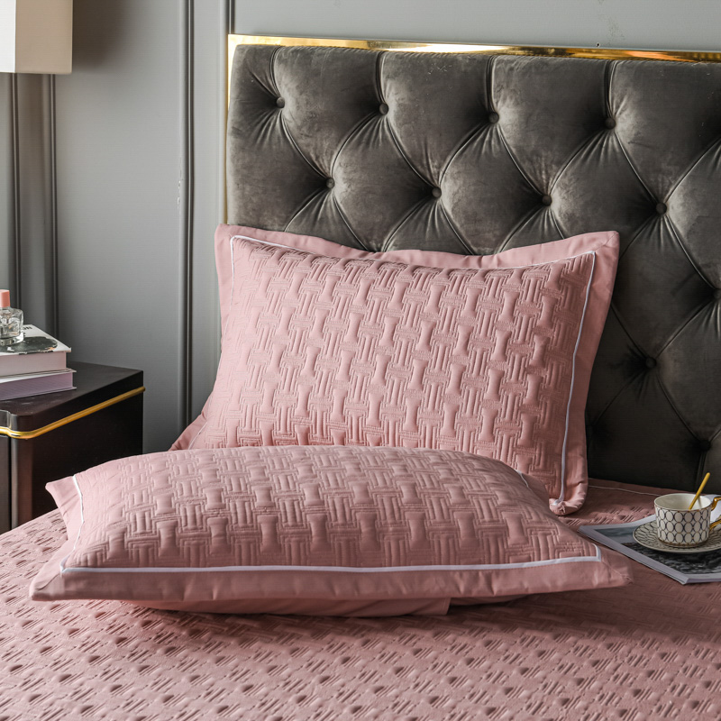 pink coverlet