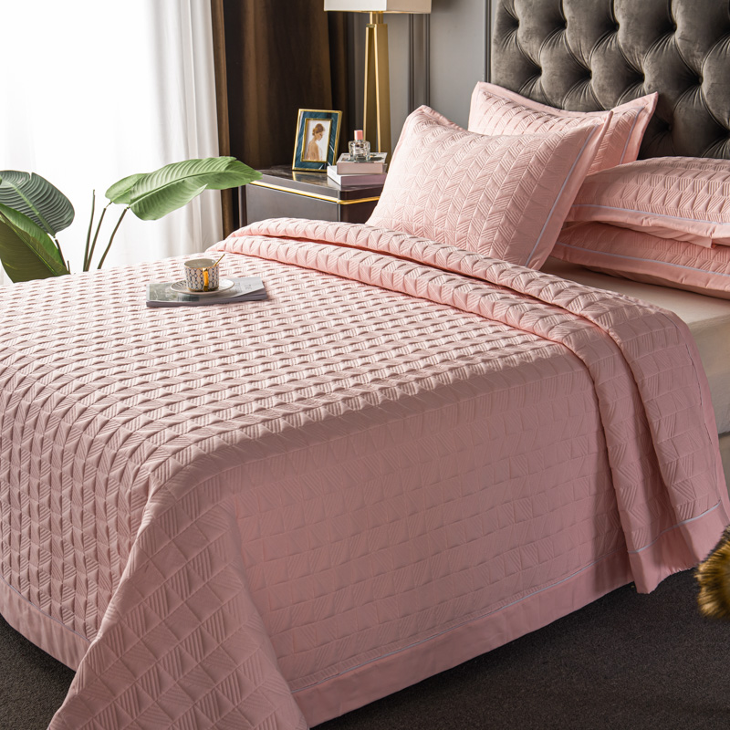 pink coverlet